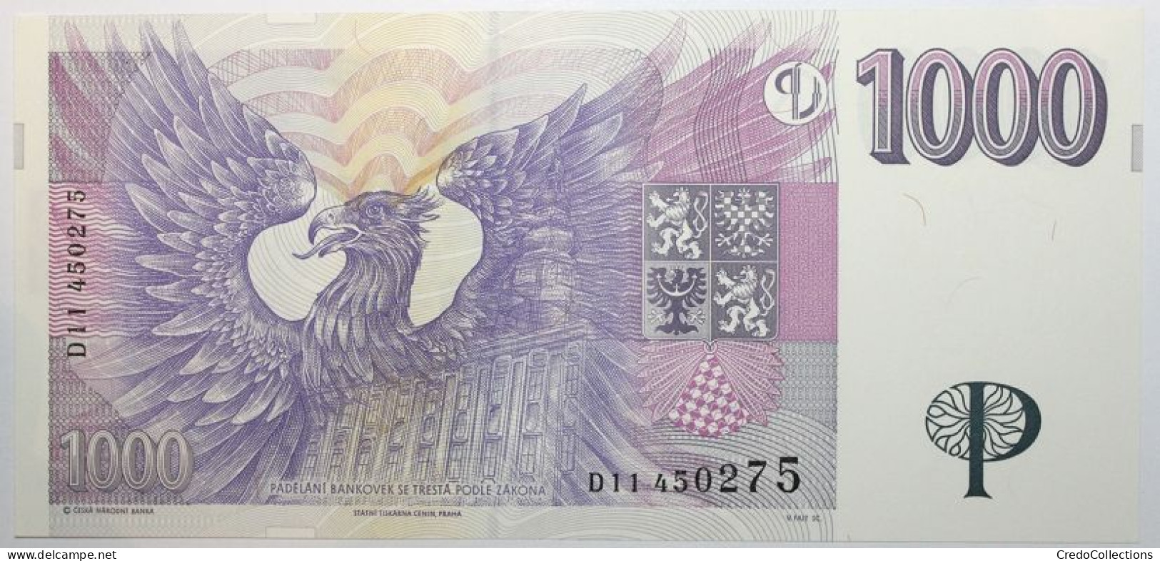 Tchéquie - 1000 Korun - 1996 - PICK 15D - SPL - Czech Republic