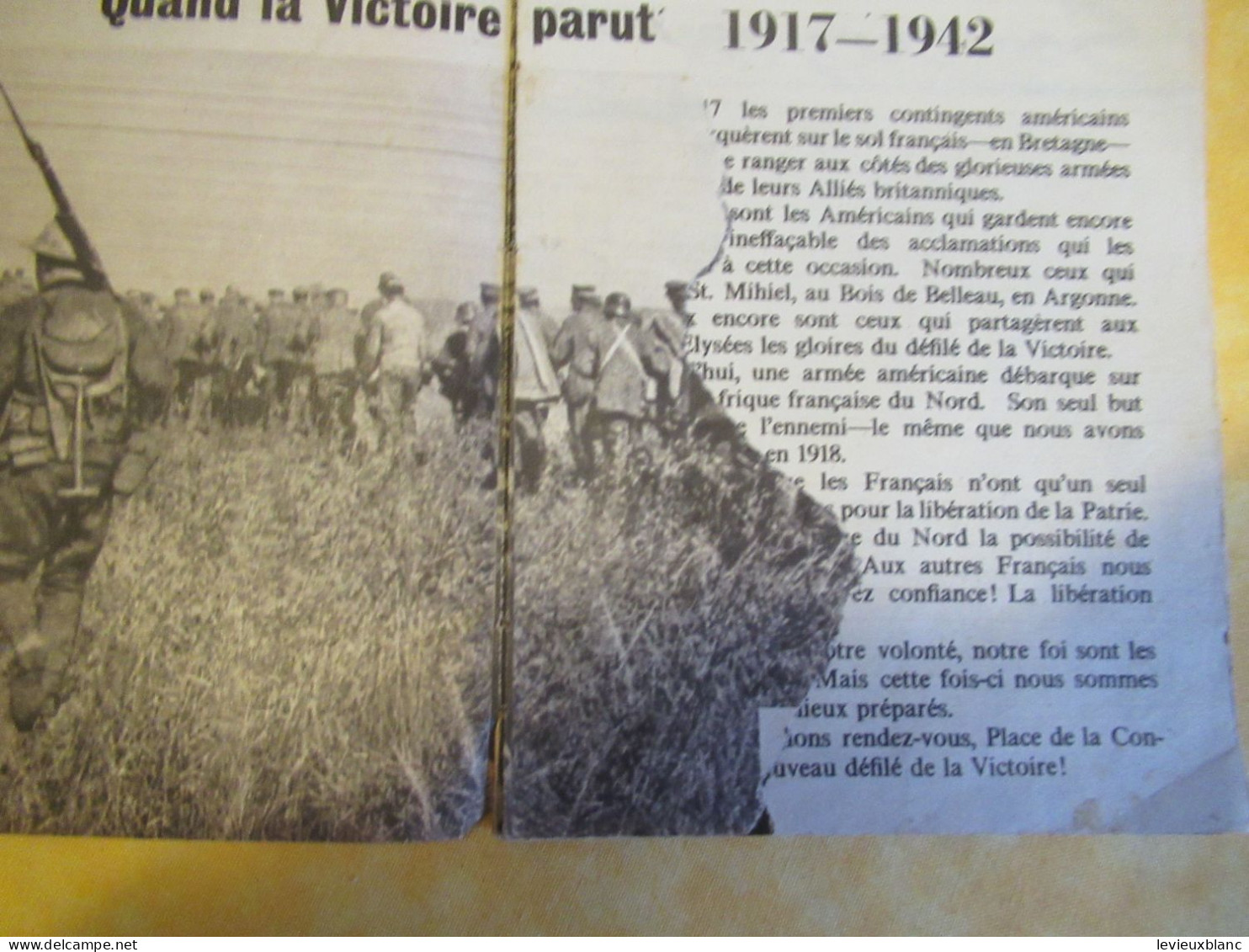 Petit Fascicule De Soutien/ à L'intention Des Français/entrée En Guerre Des USA Aux Côtés Des Alliés/1942  OL142 - 1939-45