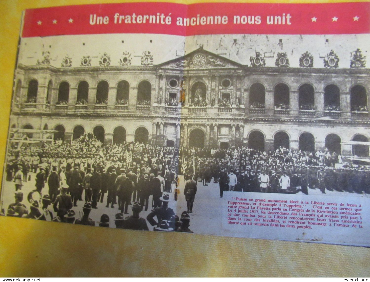 Petit fascicule de soutien/ à l'intention des Français/entrée en guerre des USA aux côtés des Alliés/1942  OL142