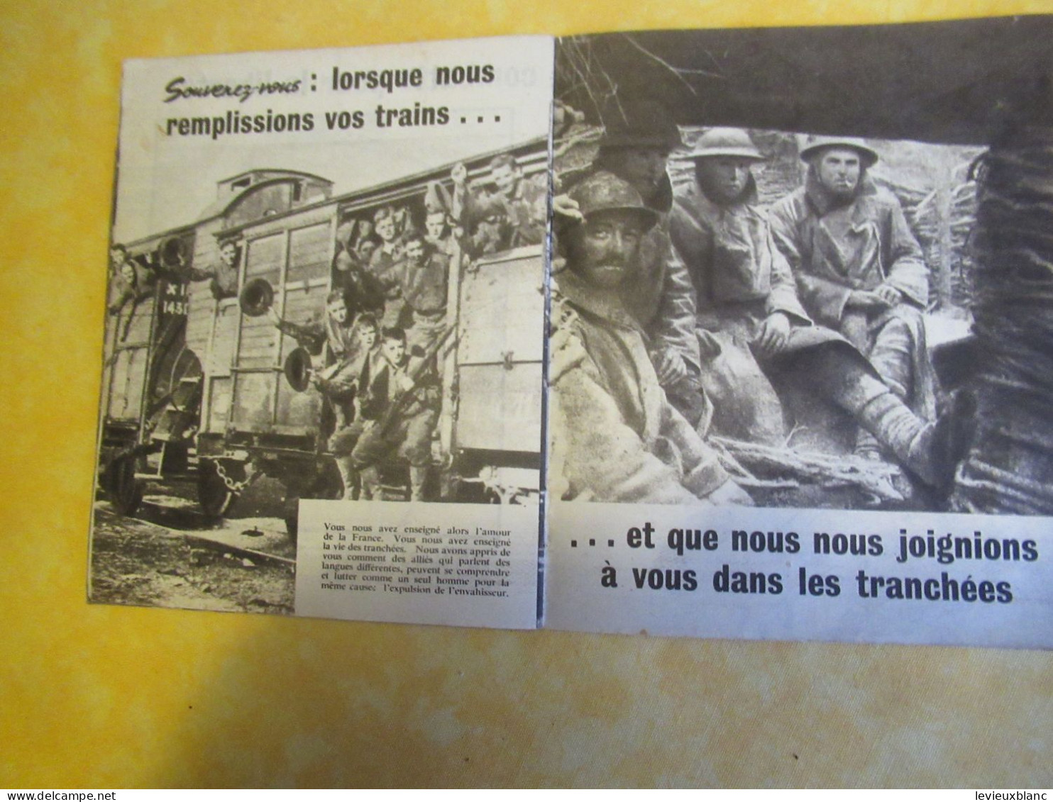 Petit fascicule de soutien/ à l'intention des Français/entrée en guerre des USA aux côtés des Alliés/1942  OL142