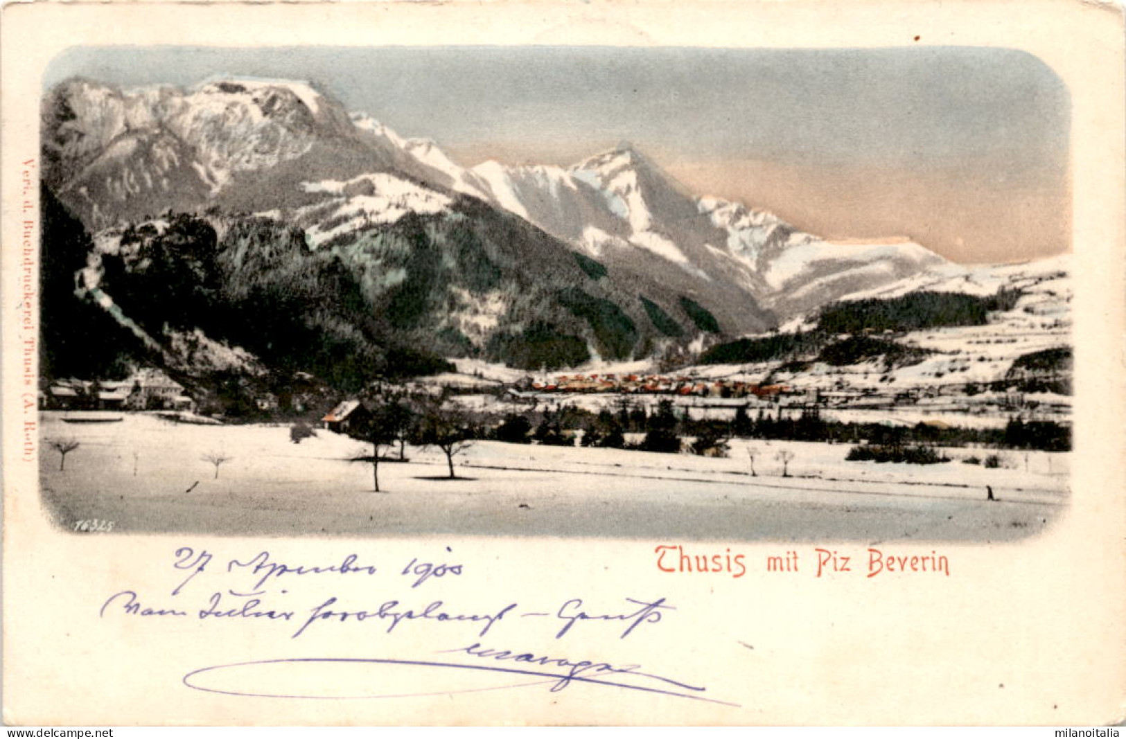 Thusis Mit Piz Beverin * 27. 12. 1900 - Bever