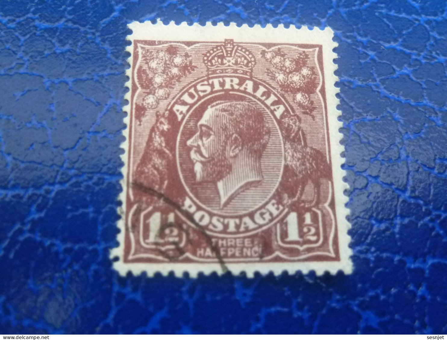 Australia - George V - 1 1/2 - Three Half Pence - Yt 22 - Sépia - Oblitéré - Année 1923 - - Oblitérés