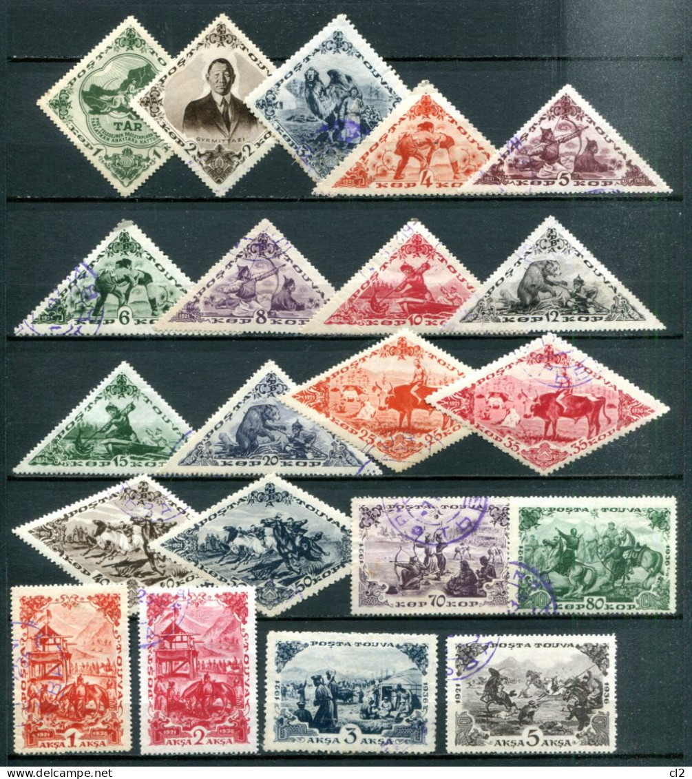 TOUVA - Lot De 21 Timbres De La Série Y&T 64  à 85 - Tuva