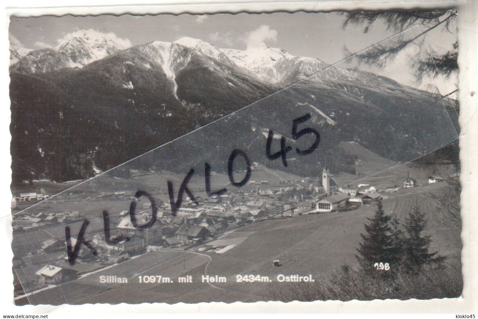 Autriche - Sillian 1097m. Mit Helm 2434m. Osttirol - Vue Panoramique Du Village  - CPA  Foto Karl Oth généalogie - Sillian