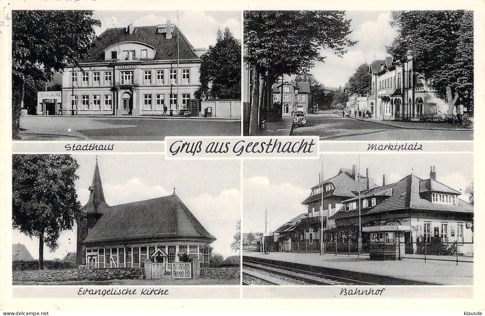 Geesthacht - Mehrbild Gel.1953 - Geesthacht