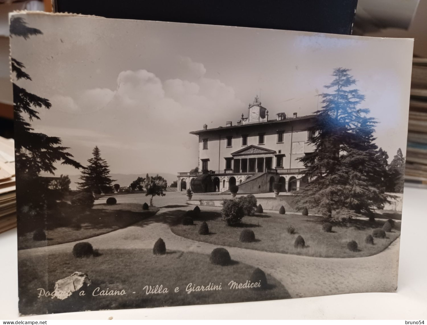 Cartolina Poggio A Caiano Provincia Prato, Villa E Giardini Medicei 1957 - Prato