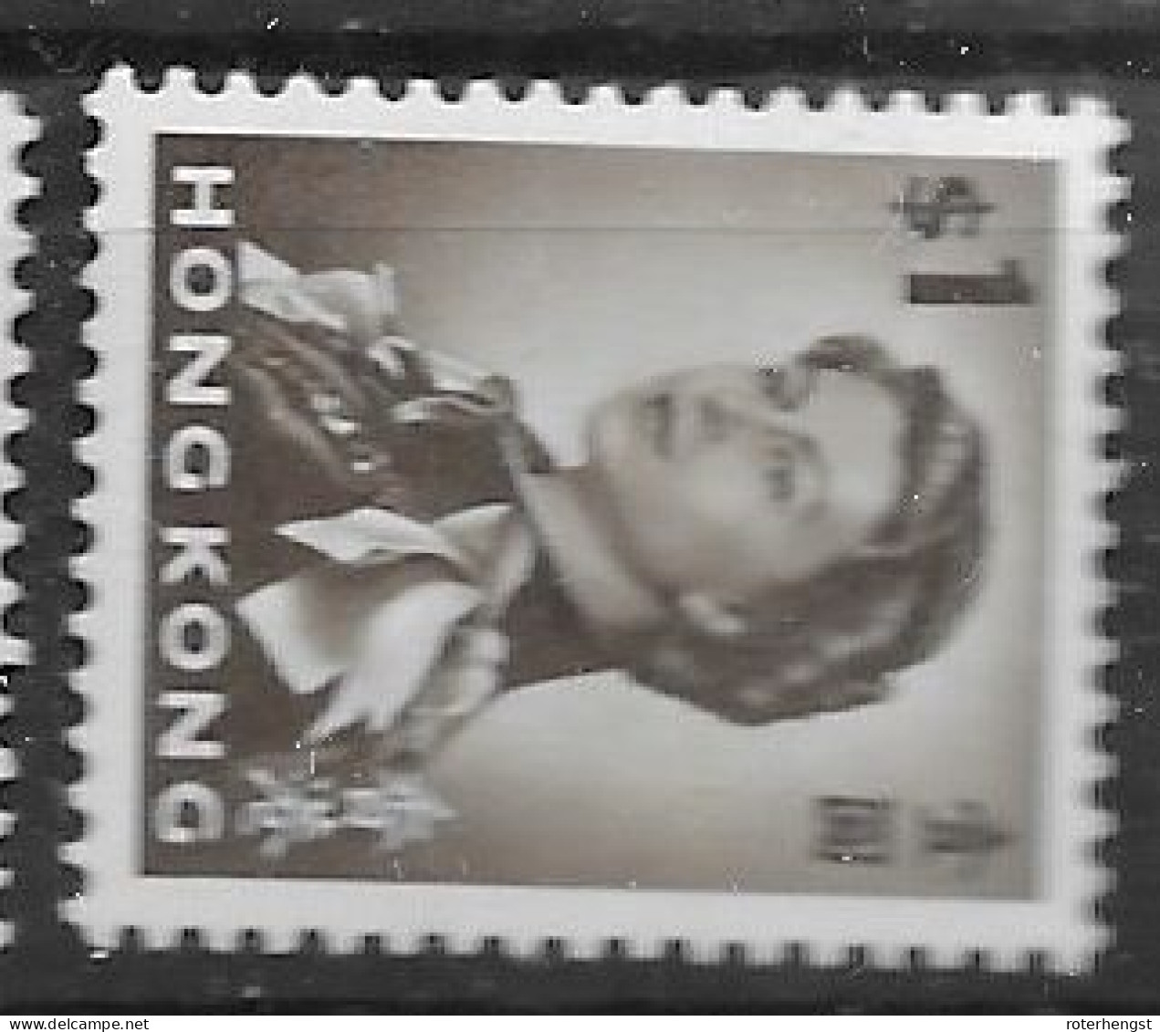 Hong Kong Mint Low Hinge Trace 1967 Watermark To The Left (25 Euros) - Ungebraucht