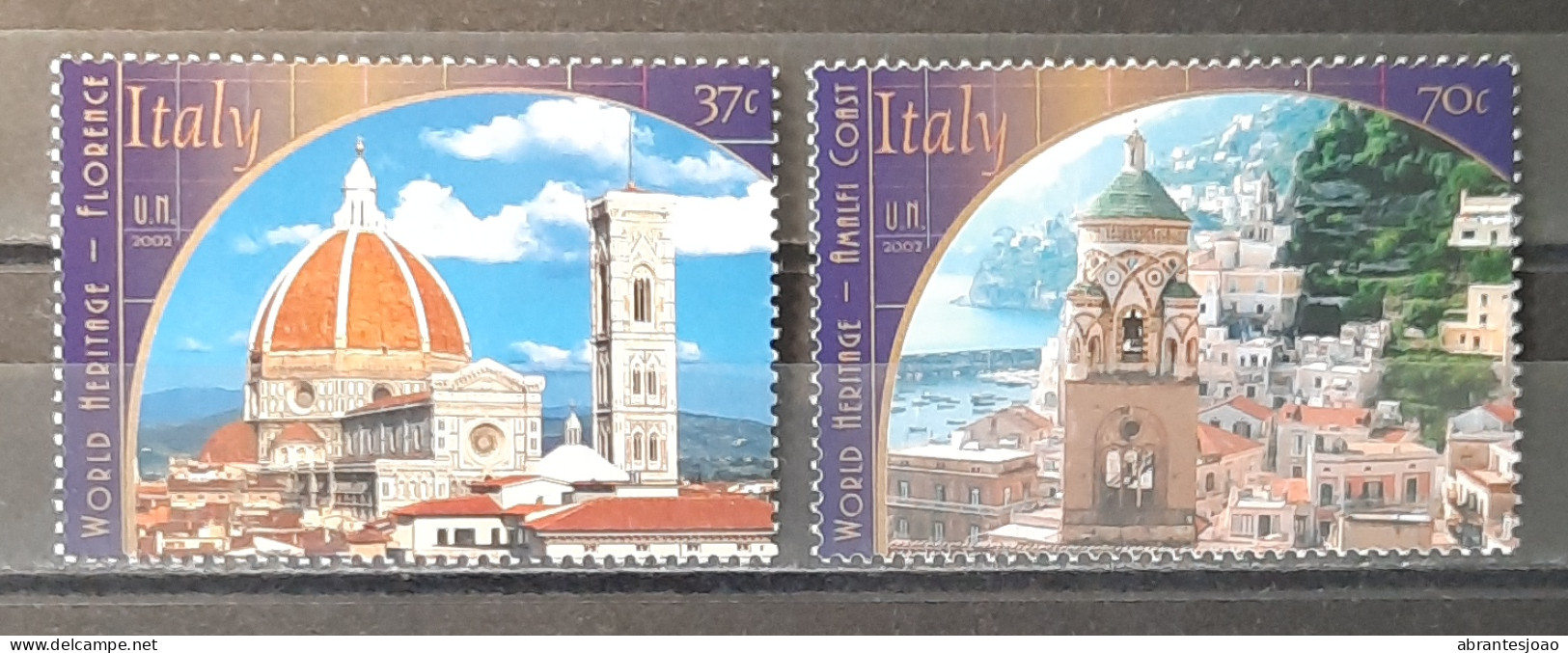 2002 - United Nations New York - MNH - Italy World Heritage - 2 Stamps - Ongebruikt