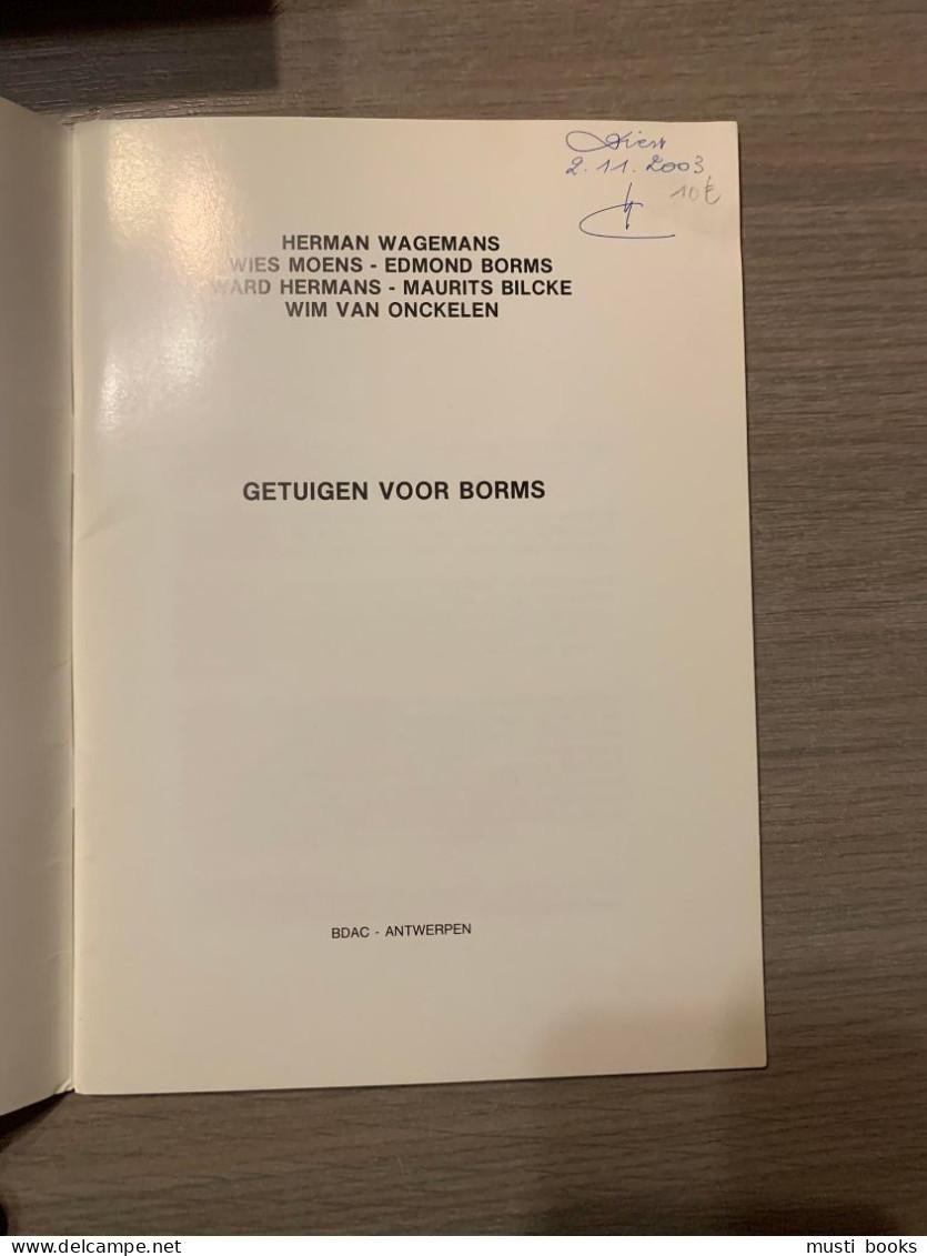 (1940-1945 VLAAMSE BEWEGING COLLAORATIE) Getuigen Voor Borms. - Guerre 1939-45