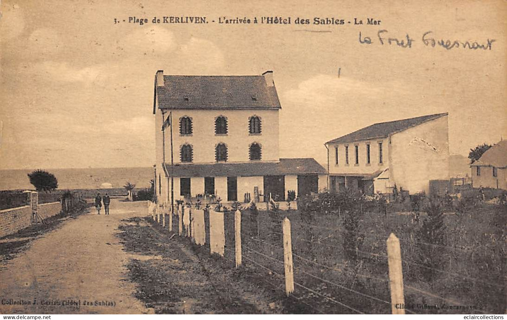 La Forêt De Fouesnant          29      Plage De Kerliven. Hôtel Des Sables    (voir Scan) - Andere & Zonder Classificatie