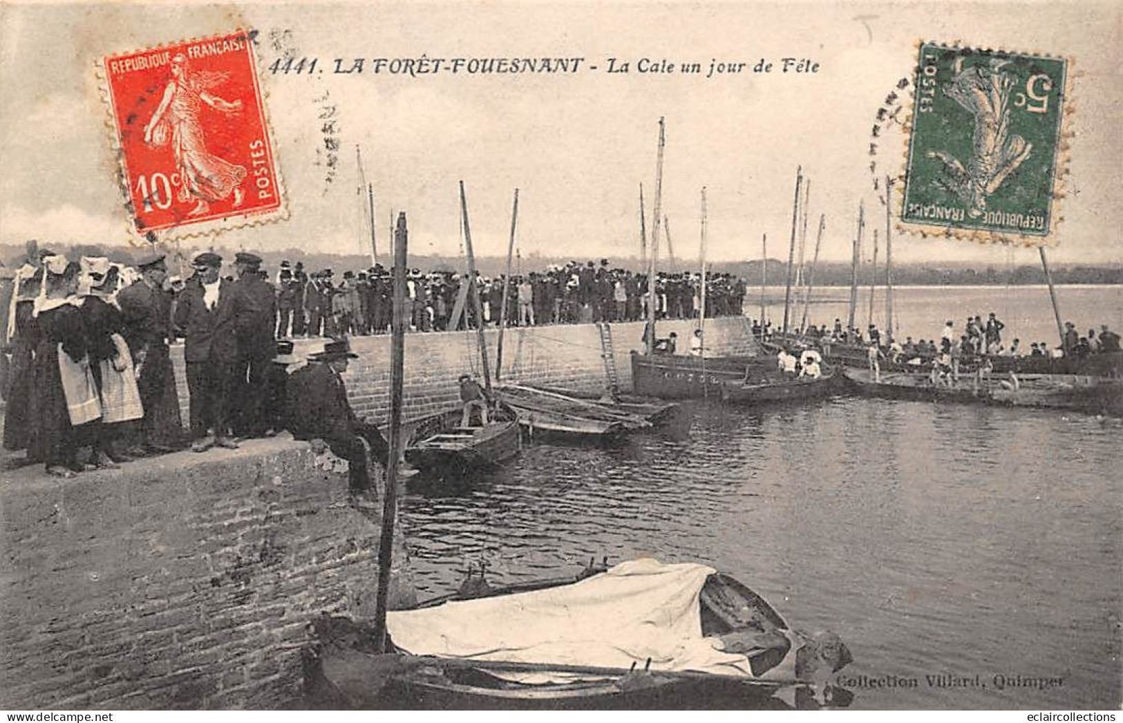 La Forêt De Fouesnant          29        La Cale ,un Jour De Fête         (voir Scan) - Autres & Non Classés