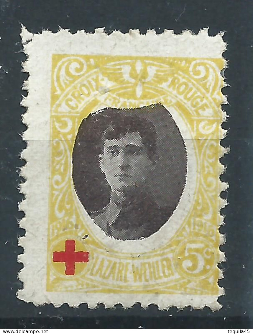 VIGNETTE AVIATION DELANDRE - FRANCE - Croix-Rouge - 1914 - 1915 -  WWI WW1 Cinderella Poster Stamp 1914 1918 War - Cruz Roja