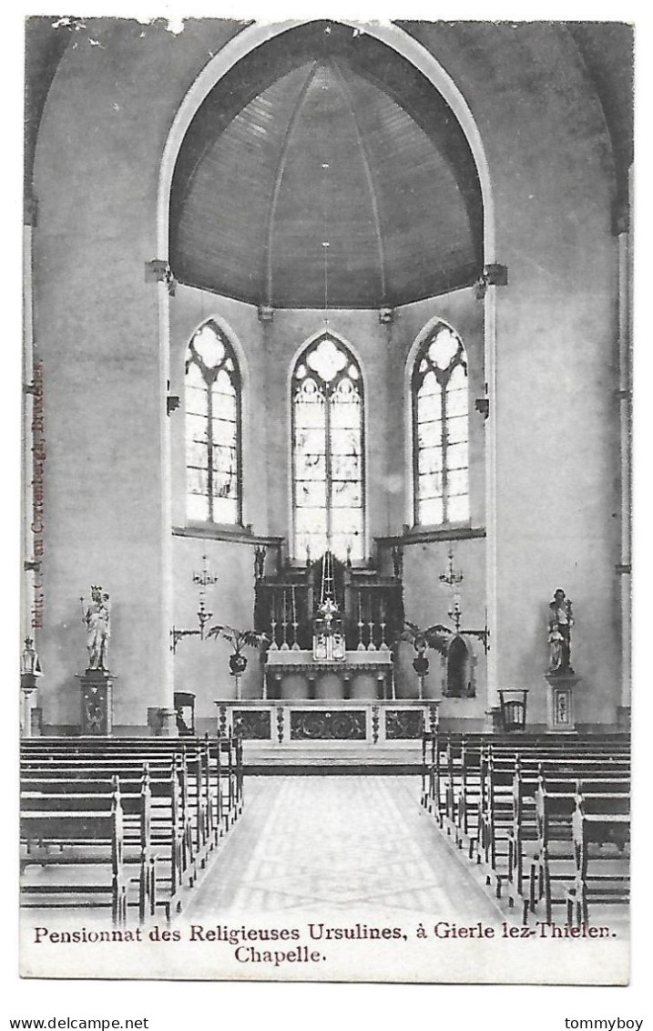 CPA Gierle, Pensionnat Des Religieuses Ursulines, Chapelle (lichte Schade Bovenaan) - Lille