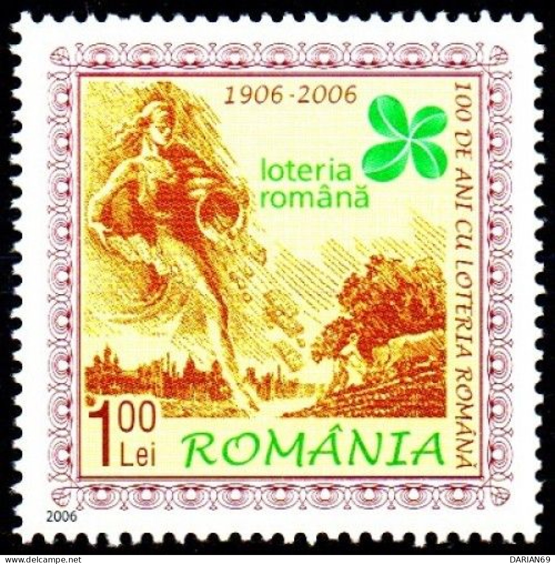 ROMANIA 1737, 2006,* The 100th Anniversary Of The National Lottery, CENTENAIRE DE LA LOTERIE ROUMAINE - Andere & Zonder Classificatie