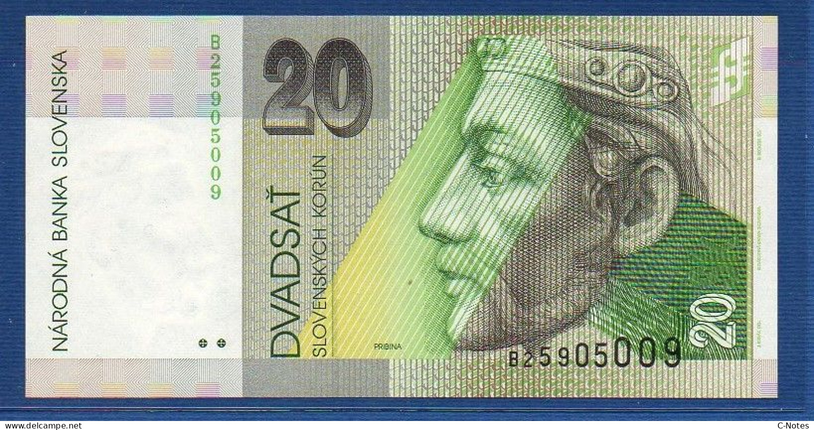 SLOVAKIA - P.20a – 20 Korún Slovenských 1993 UNC, S/n B25905009 - Slowakei