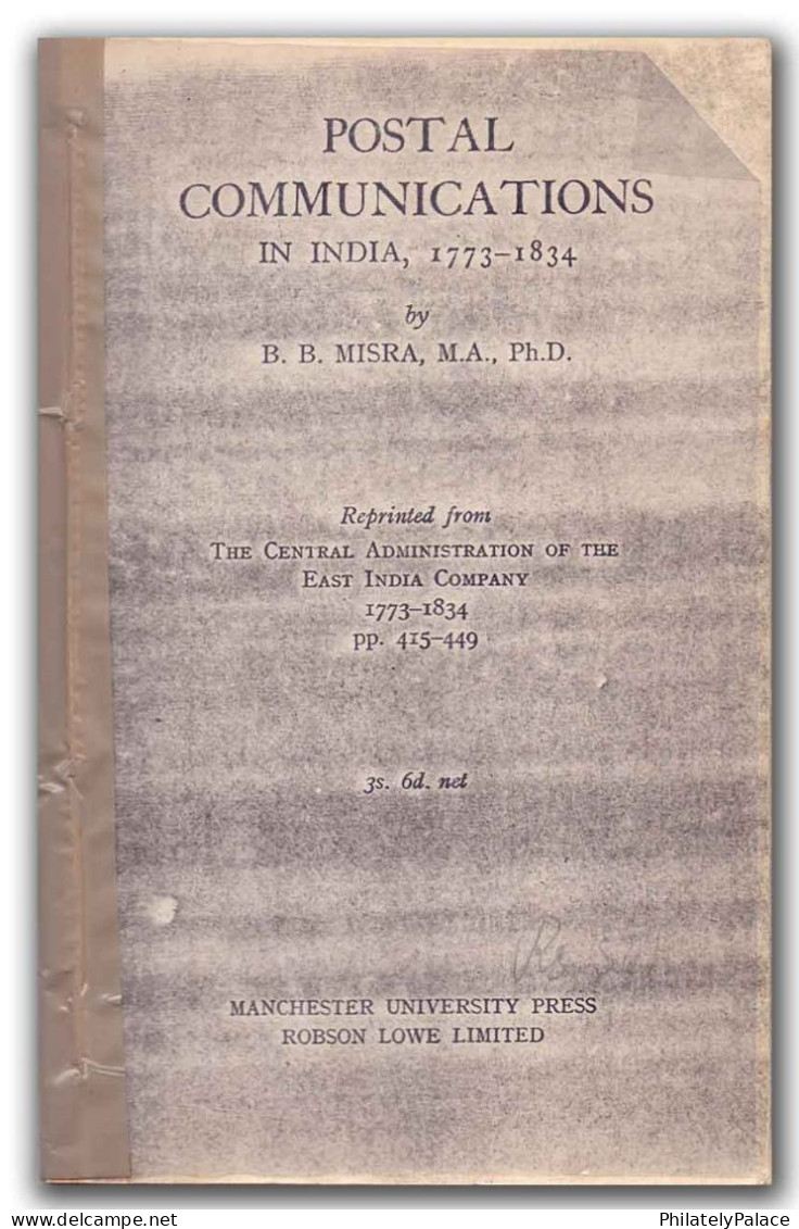 Postal Communications In India -BOOK LITERATURE (**) RARE - Other & Unclassified