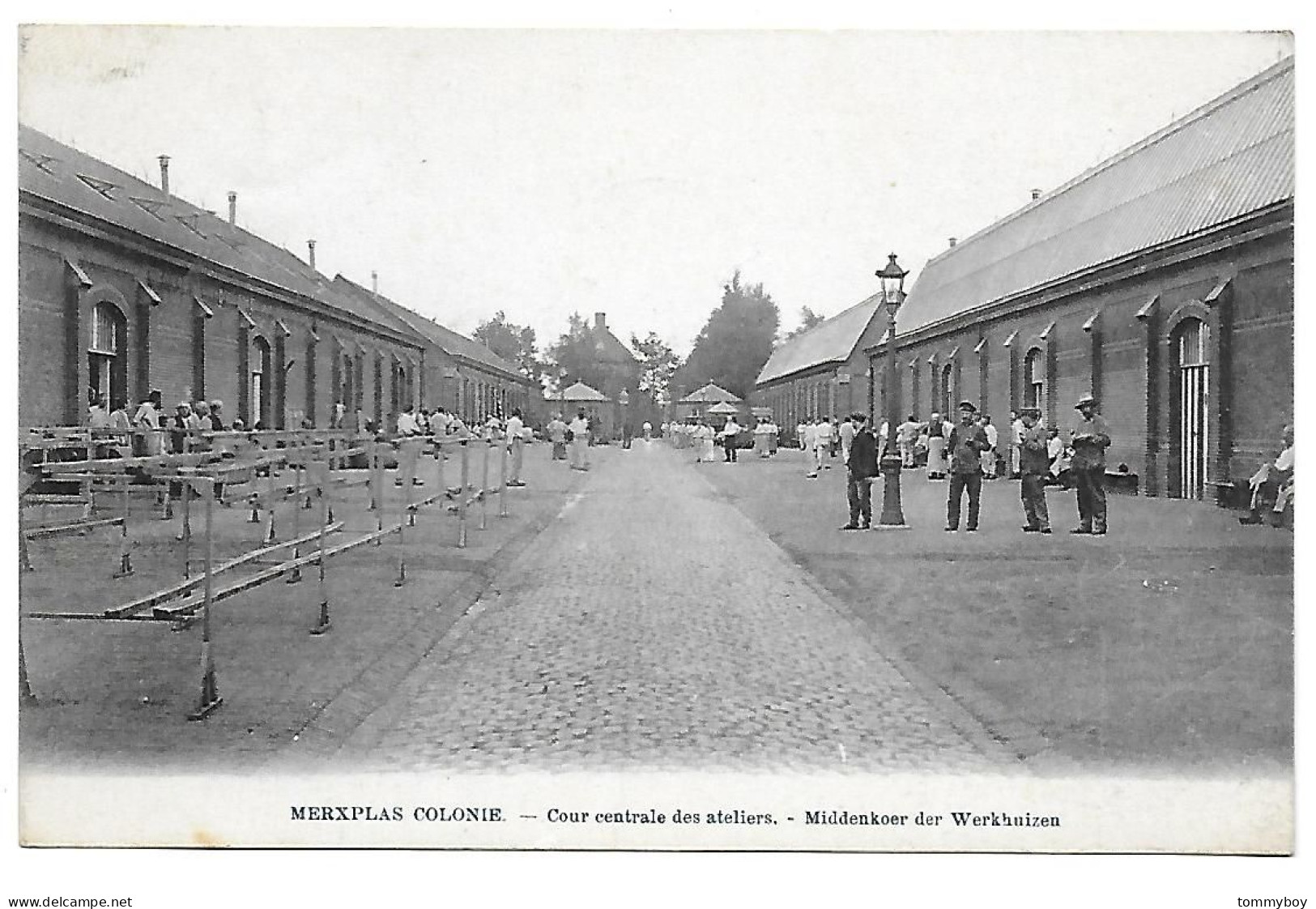 CPA Merxplas Colonie, Cour Centrale Des Ateliers - Middenkoer Der Werkhuizen - Merksplas