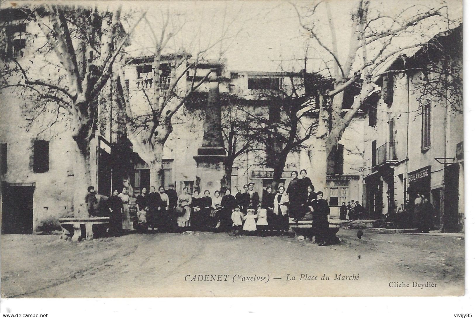 84 - CADENET - T.Belle Vue Animée De La Place Du Marché - Cadenet