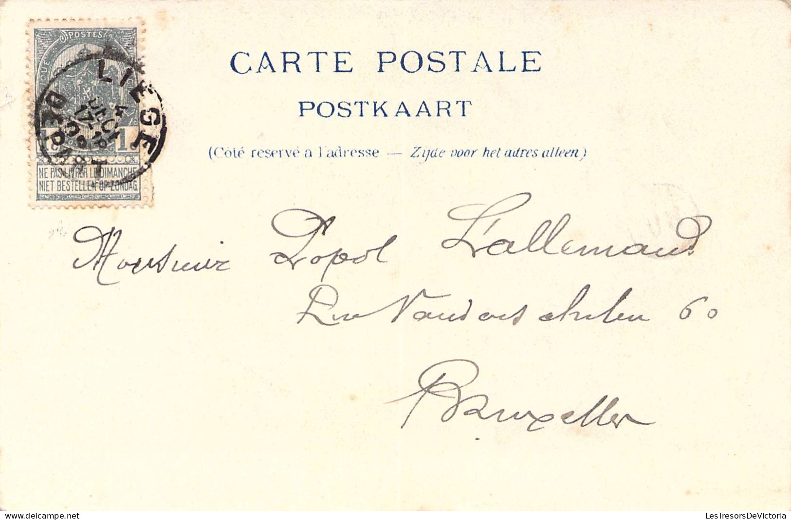 BELGIQUE - LIEGE - La Cour Du Palais De Justice - Carte Postale Ancienne - Liege