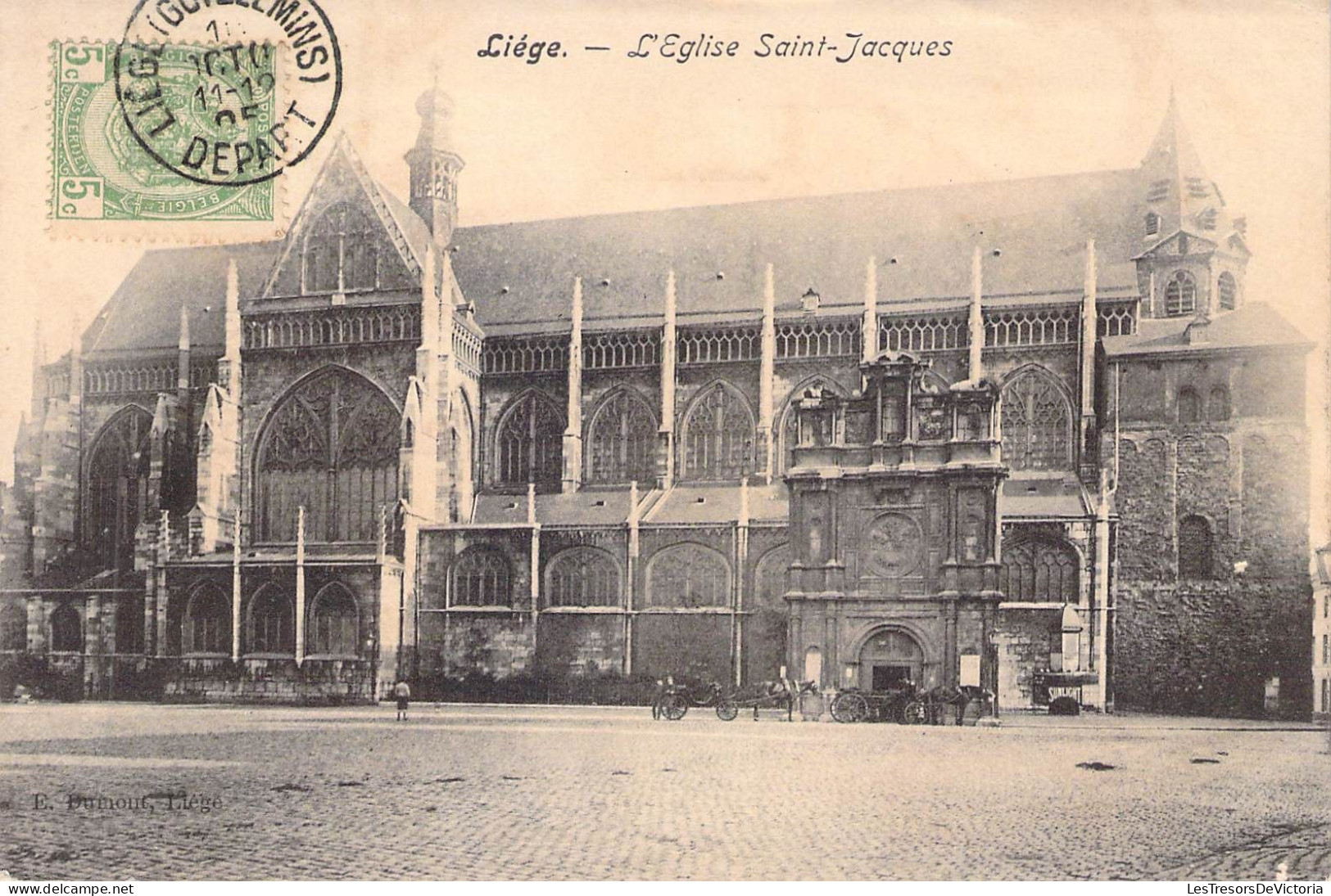 BELGIQUE - LIEGE - L'Eglise Saint Jacques - Carte Postale Ancienne - Liege