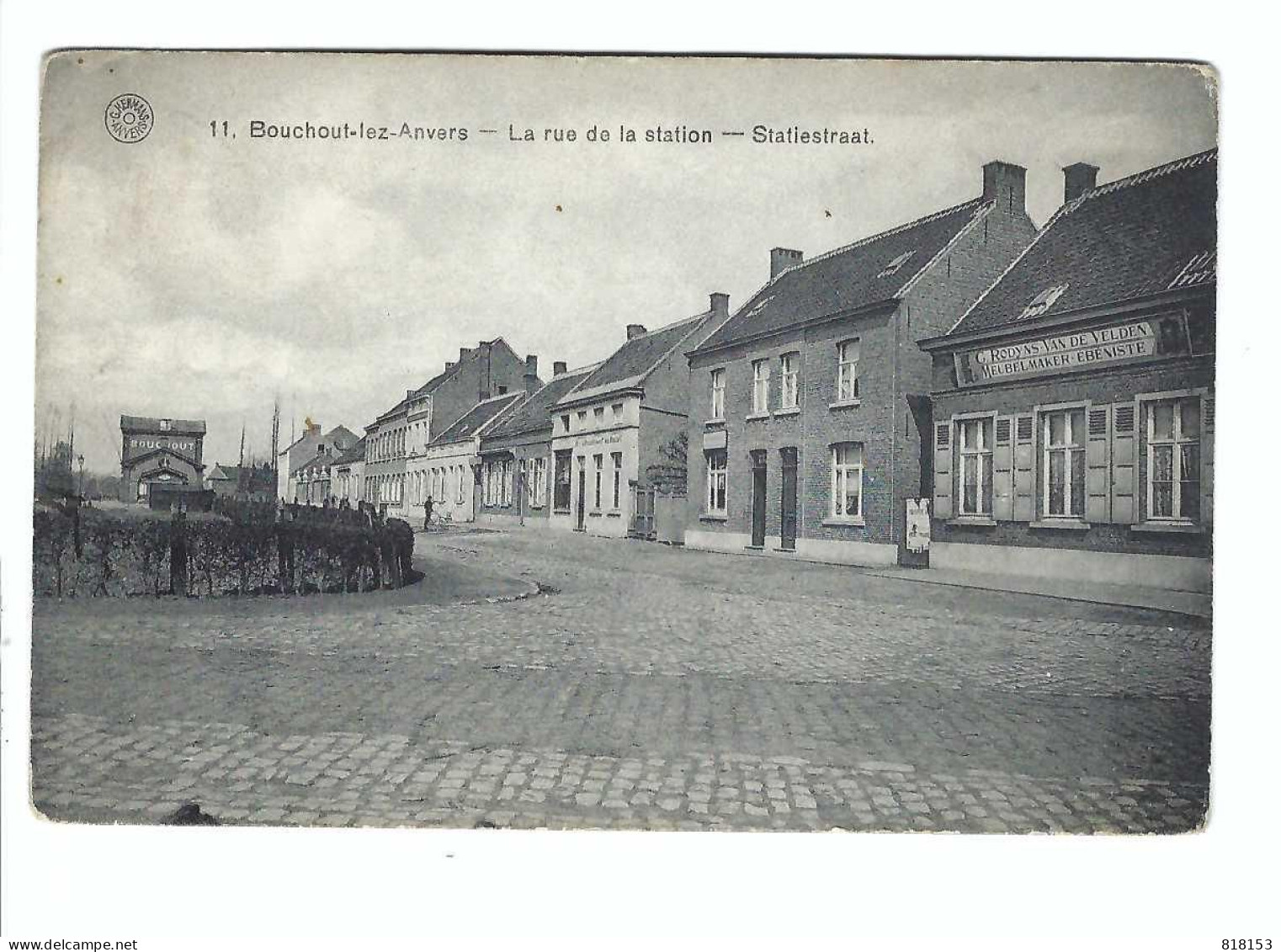 Boechout   11 Bouchoui-lez-Anvers  -  La Rue De La Station - Statiestraat 1913 - Boechout
