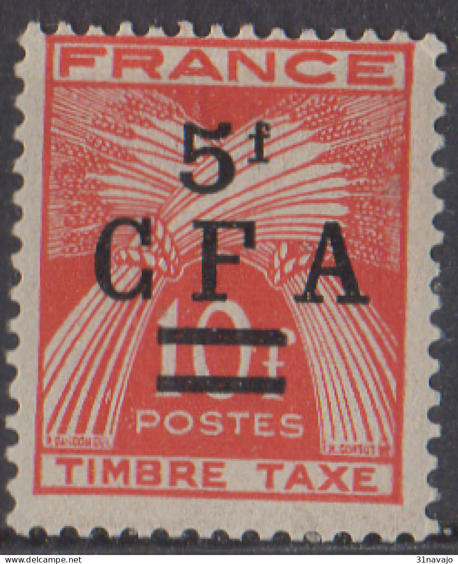 FRANCE CFA - Timbre-taxe 1949 5F - Timbres-taxe