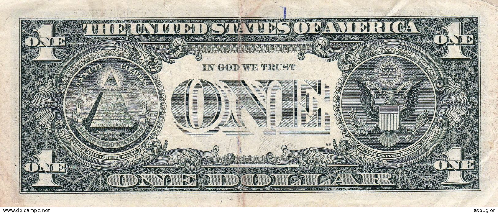 USA 1 Dollar Of Federal Reserve Notes 2013 ATLANTA  F-L  VF "free Shipping Via Regular Air Mail (buyer Risk)" - Bilglietti Della Riserva Federale (1928-...)