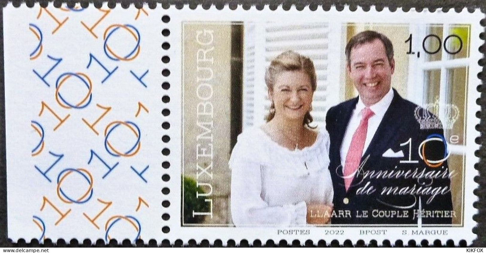 LUXEMBOURG,LUXEMBURG,2022, Mi. Mi. 2314, 10 ANNIVERSAIRE DU MARIAGE GRAND-DUCAL , POSTFRISCH, NEUF, - Unused Stamps