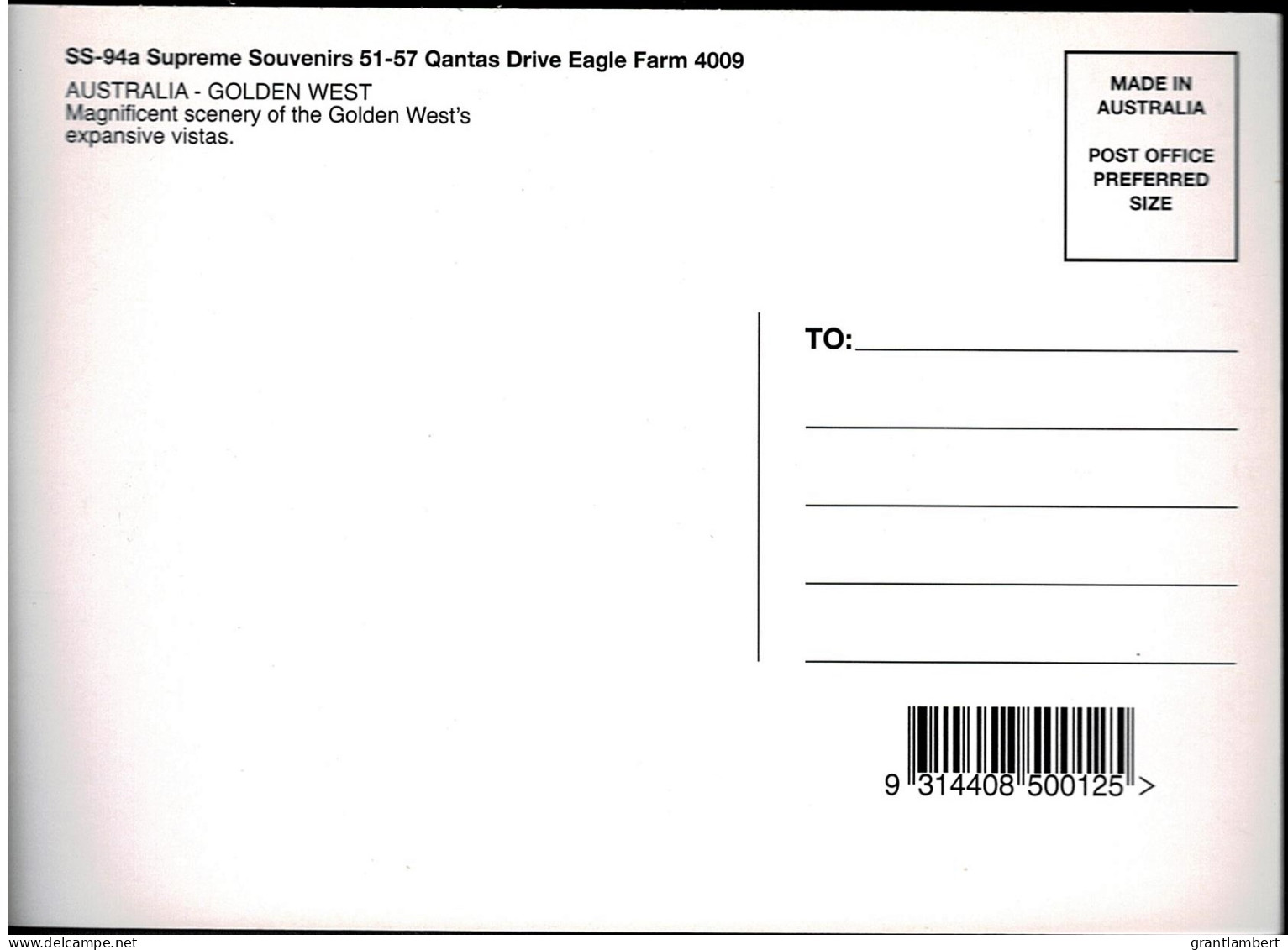 Golden West, Australia Multiview - Unused - Other & Unclassified