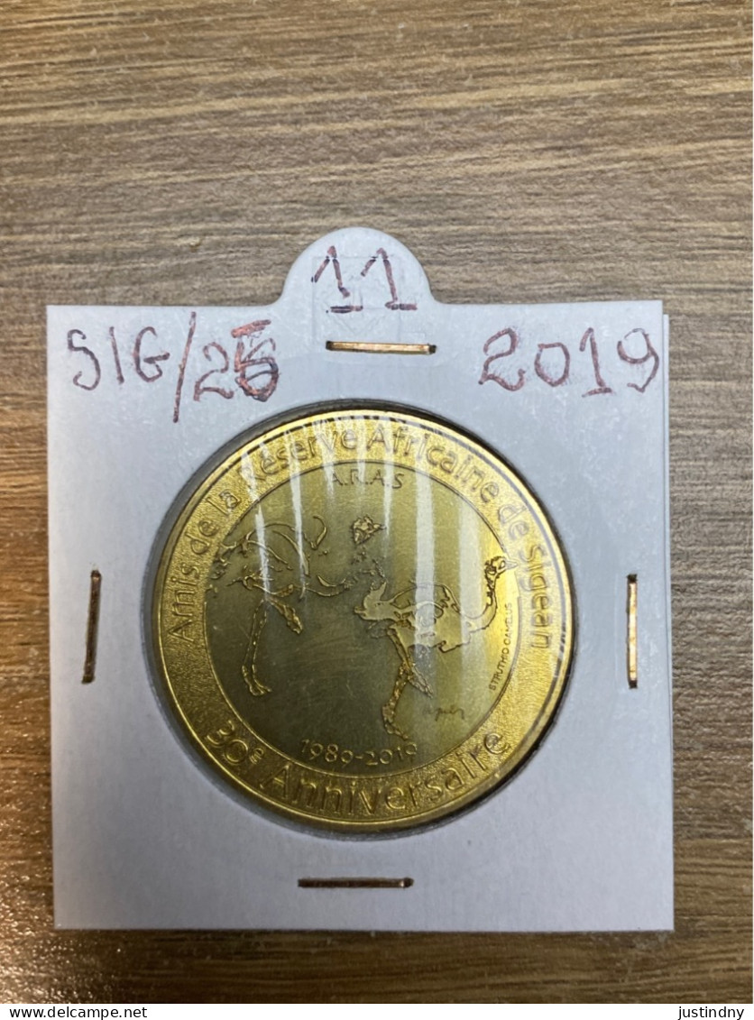 Monnaie De Paris Jeton Touristique - 11 - Sigean - Réserve Africaine De Sigean - 2019 - 2019