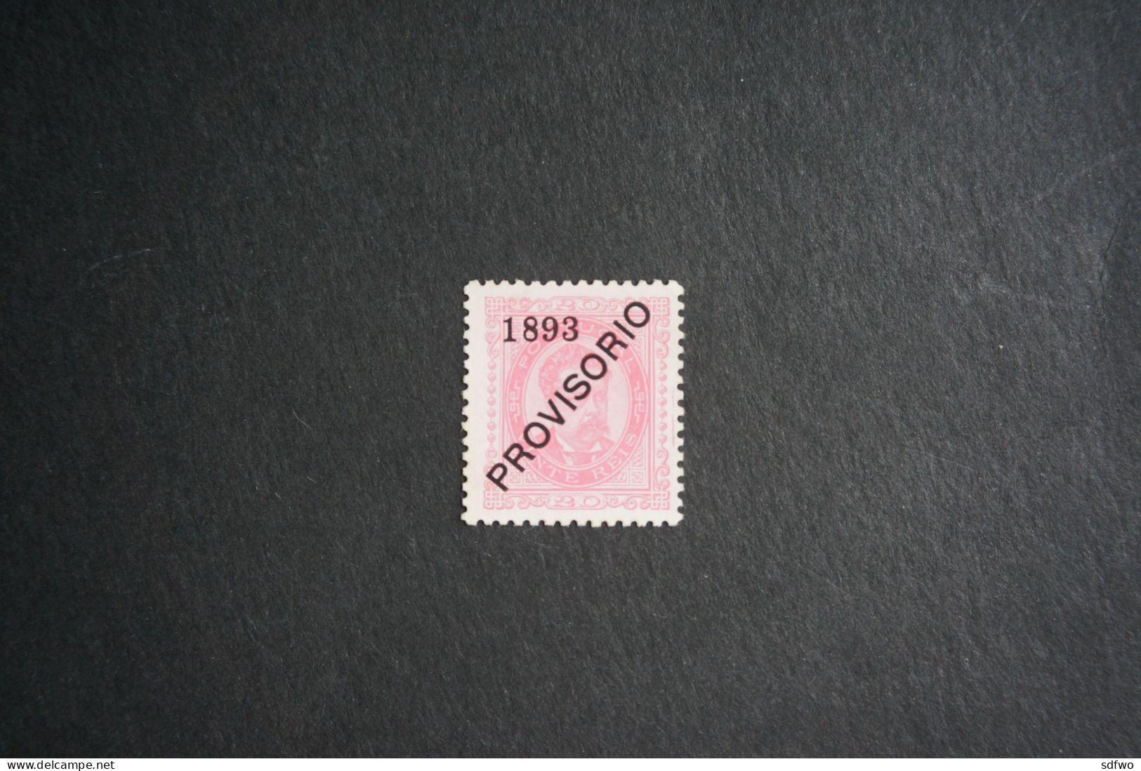 (T3) Portugal - 1893 K. Luis W/OVP Provisorio - Af. 91 (No Gum) - Unused Stamps