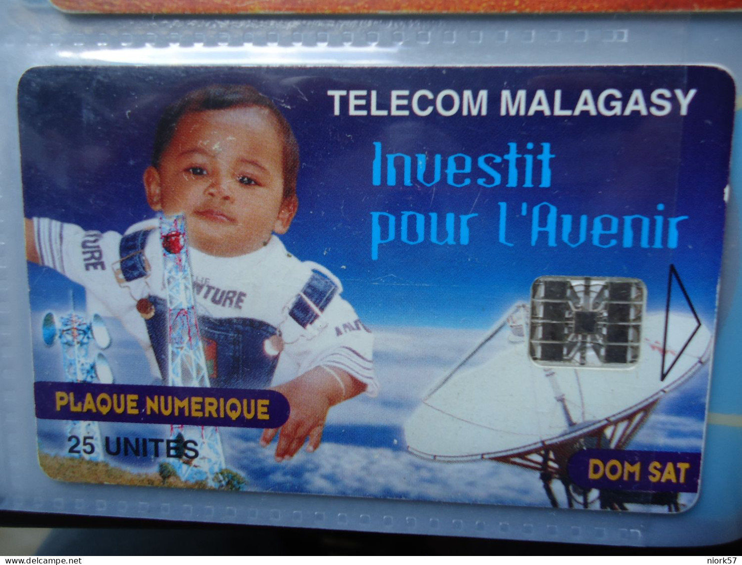 MALAGASY  MADAGASCAR USED CARD  BABY  CHILDREN - Madagaskar