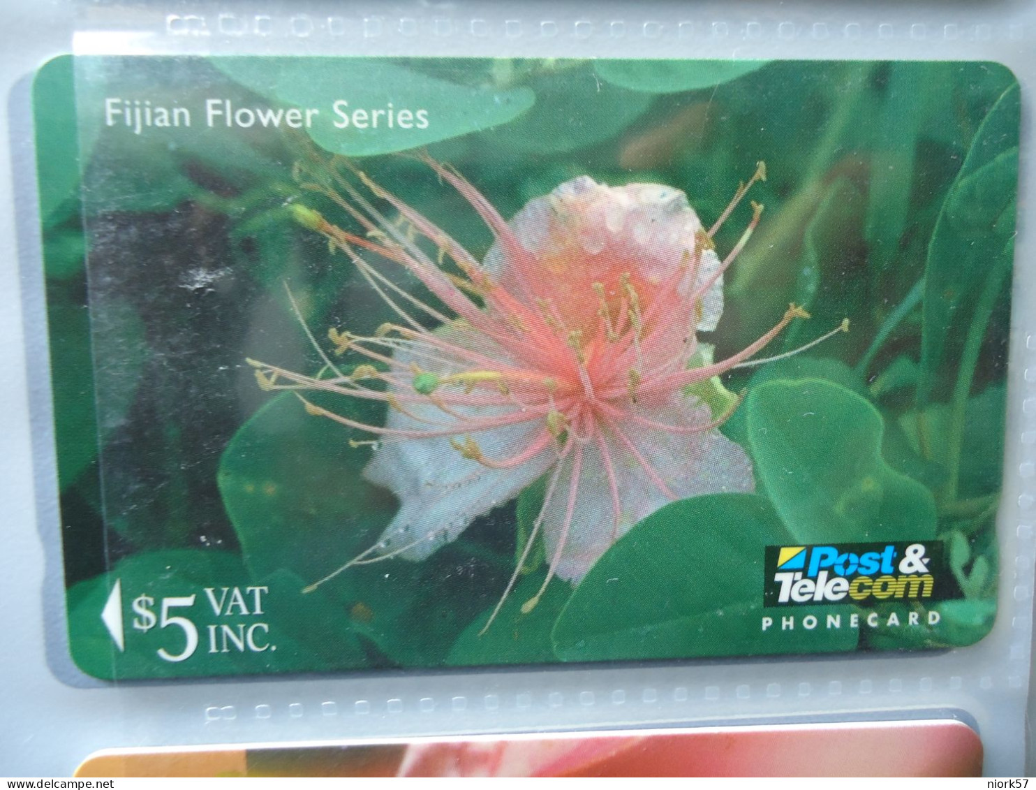 FIJI USED PHONECARDS FLOWERS  12FJC - Fiori