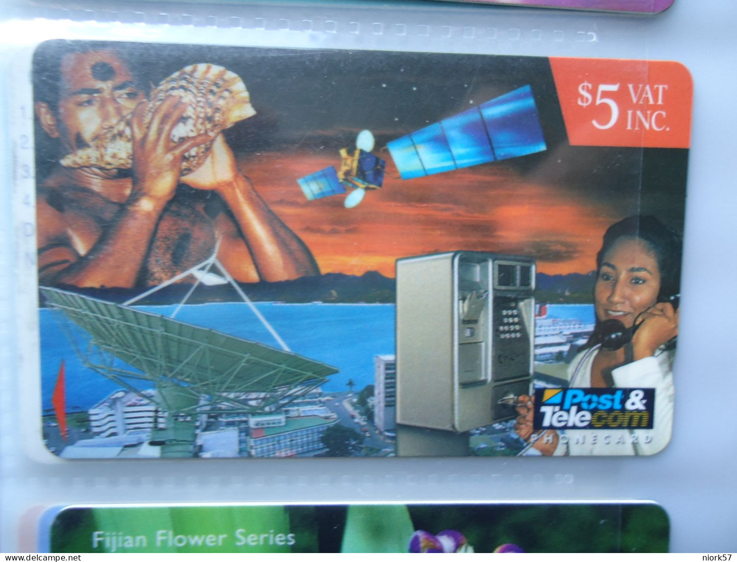 FIJI  USED CARDS  HISTORY TELECOM   SPACE SHELLS - Fidschi