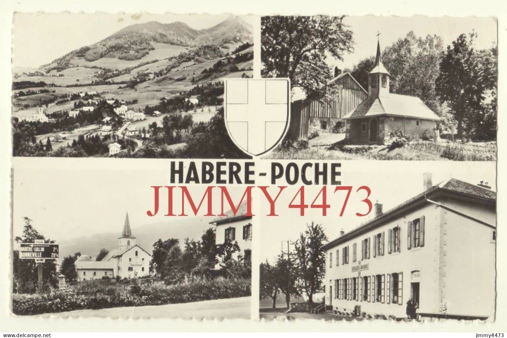 CPSM - HABERE-POCHE (Haute-Savoie) - Multi Vues En 1963 ( Canton De Sciez ) N°5511 - Edit. J. CELLARD - Sciez