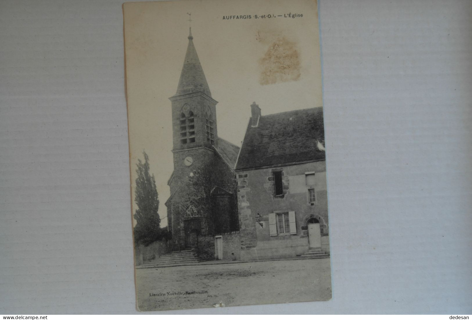 Cpa Auffargis L'église 1916 - TER24 - Auffargis