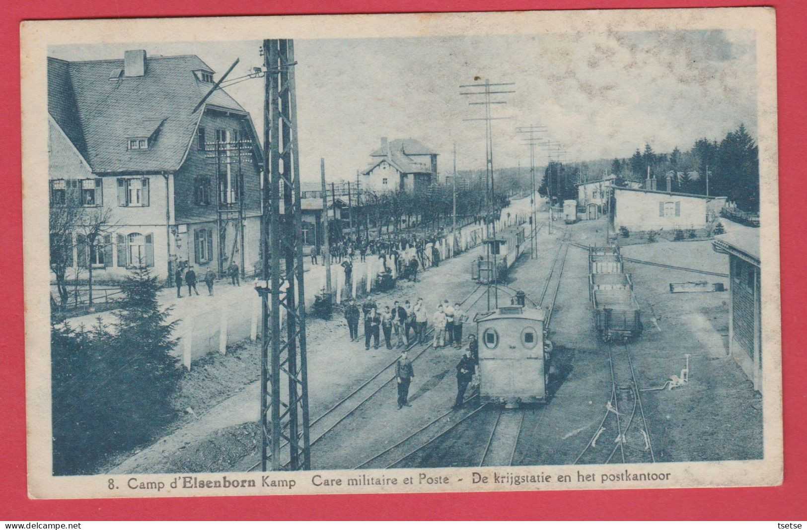 Camp D'Elsenborn - Gare Militaire Et Poste / De Krijstatie En Het Postkantoor -1931 ( Voir Verso ) - Elsenborn (Kamp)
