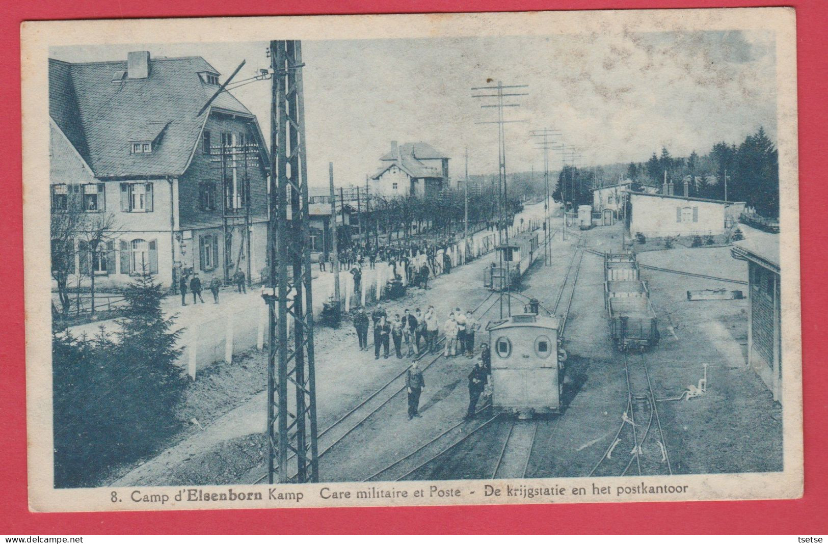 Camp D'Elsenborn - Gare Militaire Et Poste / De Krijstatie En Het Postkantoor -1931 ( Voir Verso ) - Elsenborn (camp)