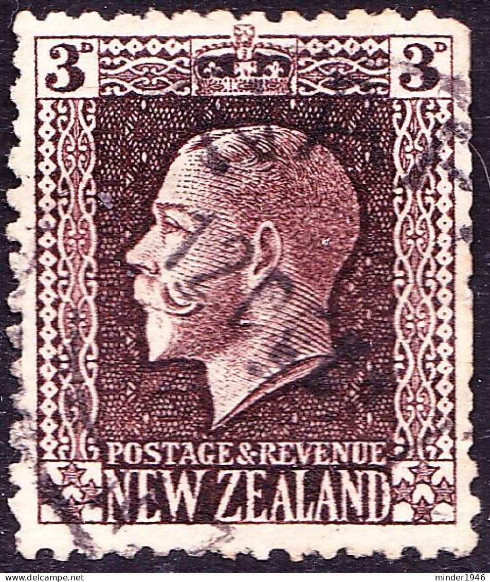 NEW ZEALAND 1915 KGV 3d Chocolate SG420 Used - Gebraucht