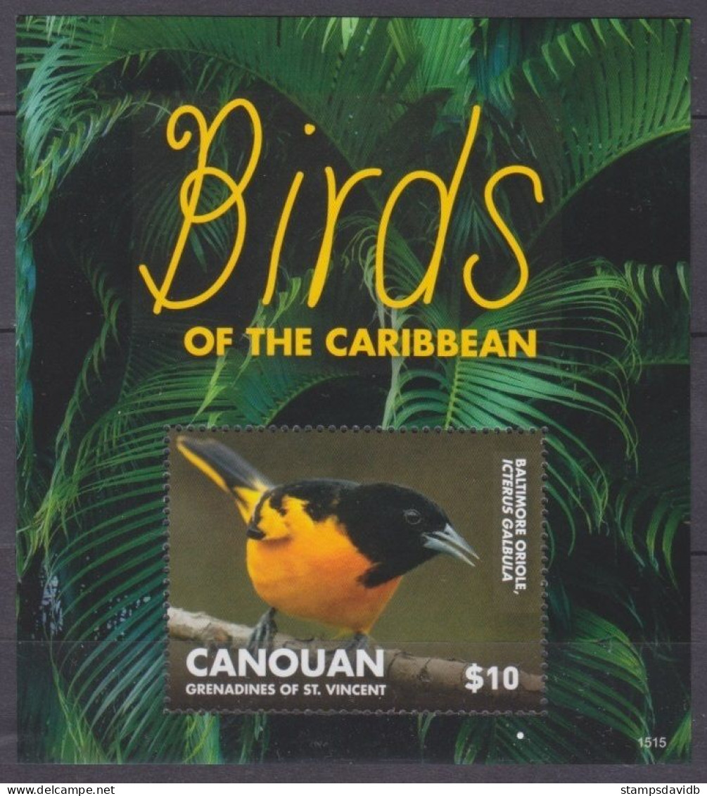 2015 St Vincent Grenadines Canouan 487/B76 Birds 9,00 € - Pics & Grimpeurs