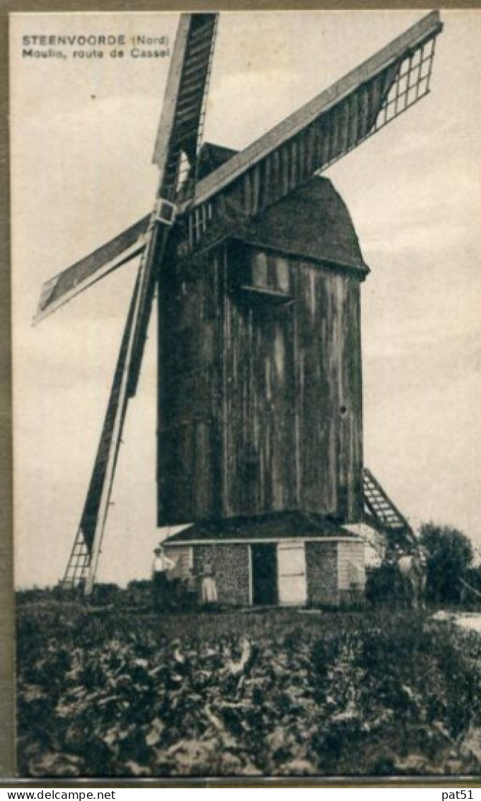 59 - Steenvoorde :  Moulin, Route De Cassel - Steenvoorde