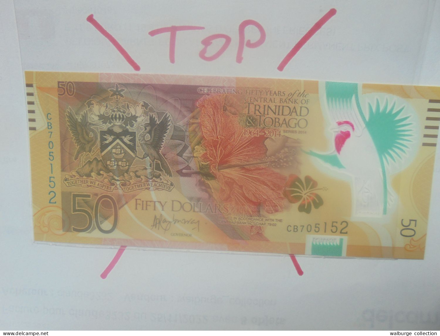 TRINIDAD And TOBAGO 50$ 1964-2014 Neuf (B.29) - Trinidad & Tobago