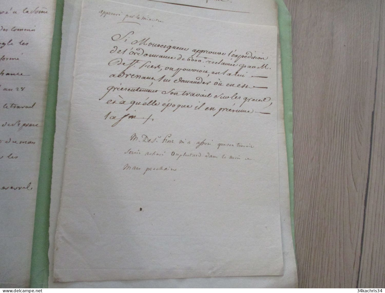 DE PRIEST Archive 4 Document Manuscrits De Travail Maitre Des Requêtes Du Roi XVIII ème - Manuskripte