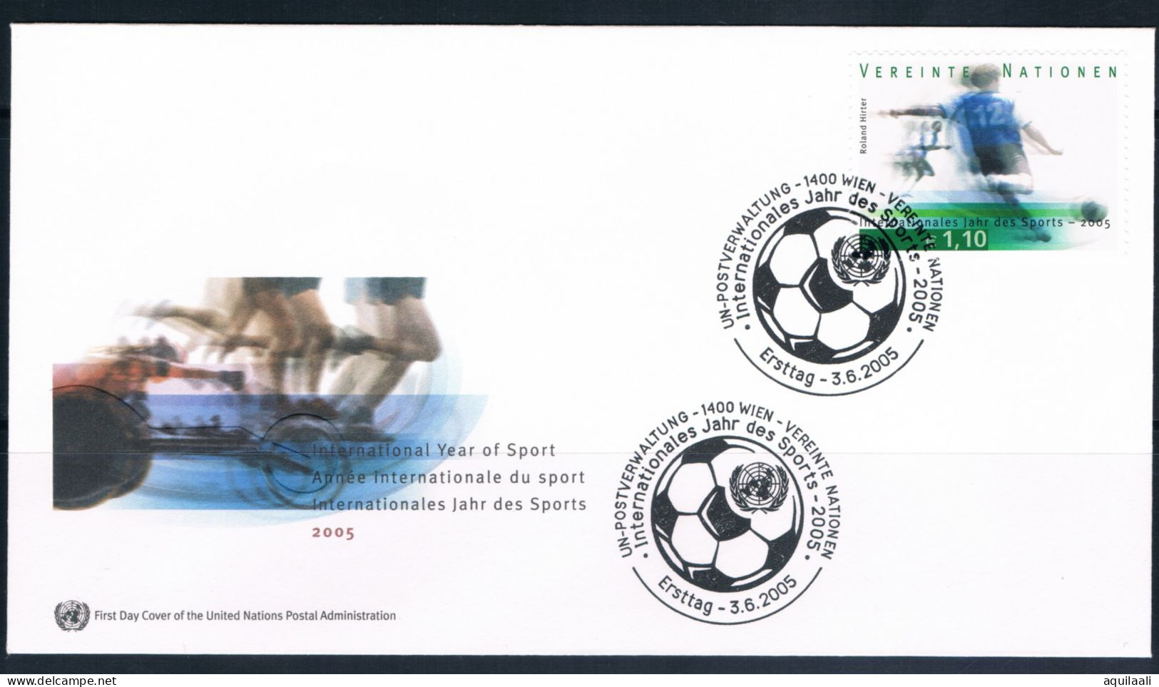 UNITED NATIONS 2005. International Year Of Sport. N. 2 Fdc Ufficio Di Vienna. - NATO