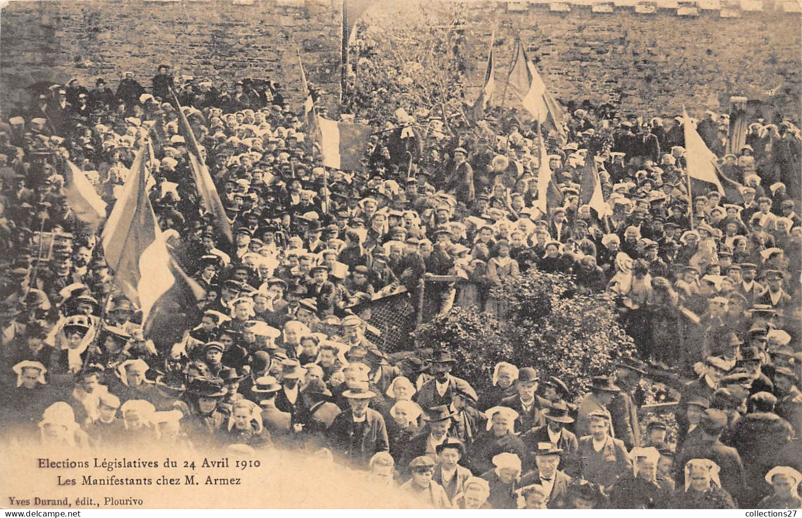 22-LELECTIONS LEGISLATIVES DU 24 AVRIL 1910- LES MANIFESTATIONS CHEZ M.  ARMEZ - Sonstige & Ohne Zuordnung