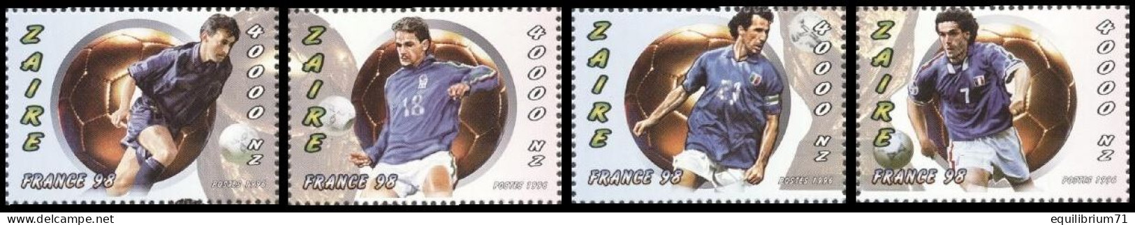 1578/1581** - Coupe Du Monde De Football En France / Voetbal Wereldkampioenschappen In Frankrijk - 1998 - ZAÏRE - Neufs