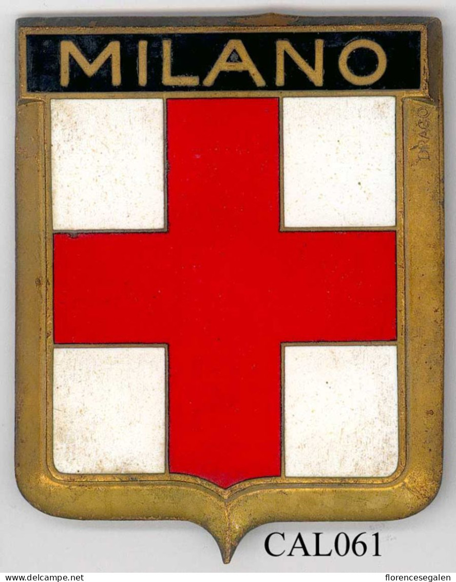 CAL061 - PLAQUE CALANDRE AUTO - MILANO - Other & Unclassified