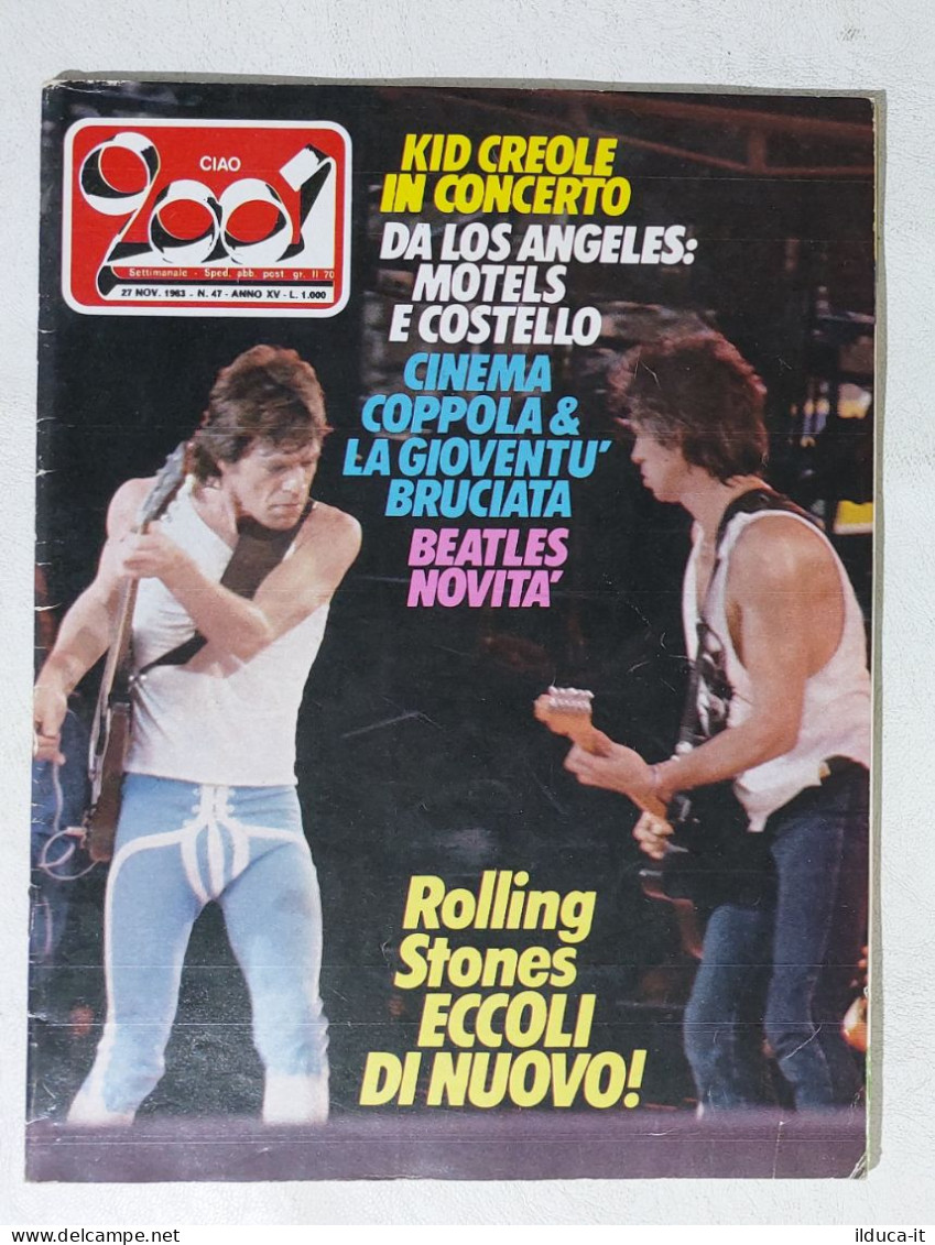 I114713 Ciao 2001 A. XV Nr 47 1983 - Rolling Stones / Beatles / Kid Creole - Musica