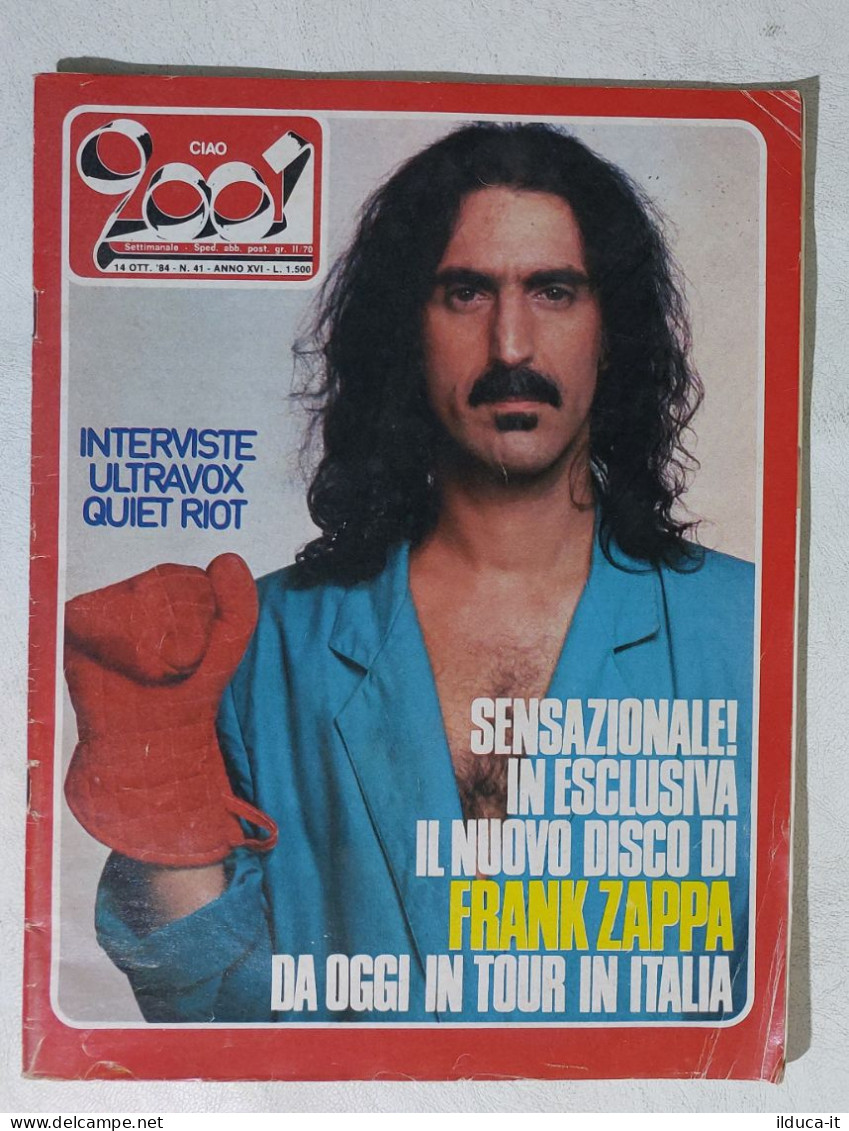 I114716 Ciao 2001 A. XVI Nr 41 1984 - Frank Zappa / Ultravox / Quiet Riot - Musique