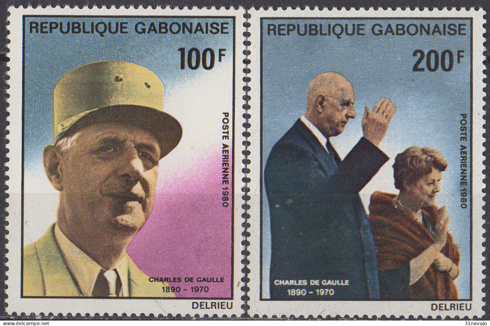 GABON - 10e Anniversaire De La Mort Du Général De Gaulle - Gabon (1960-...)